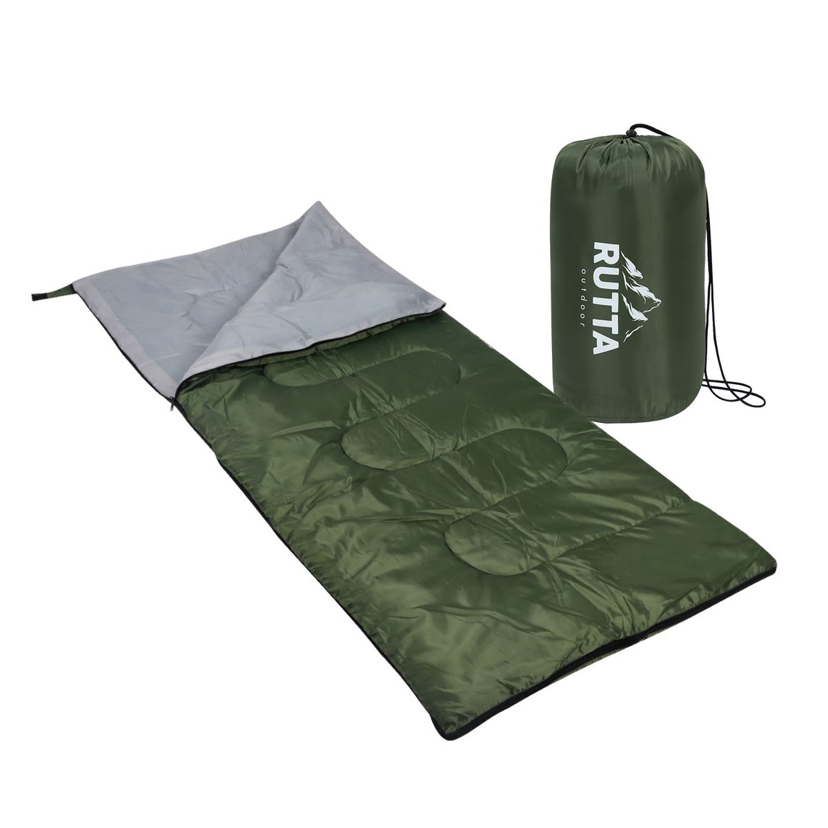 RUTTA - Saco De Dormir 250 Gr Verde