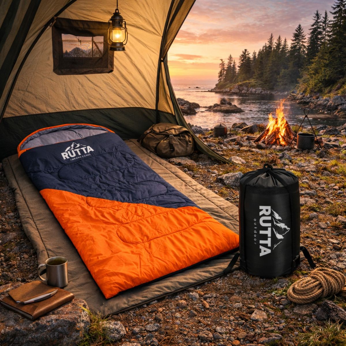 RUTTA - Saco De Dormir 300 Gr Bicolor