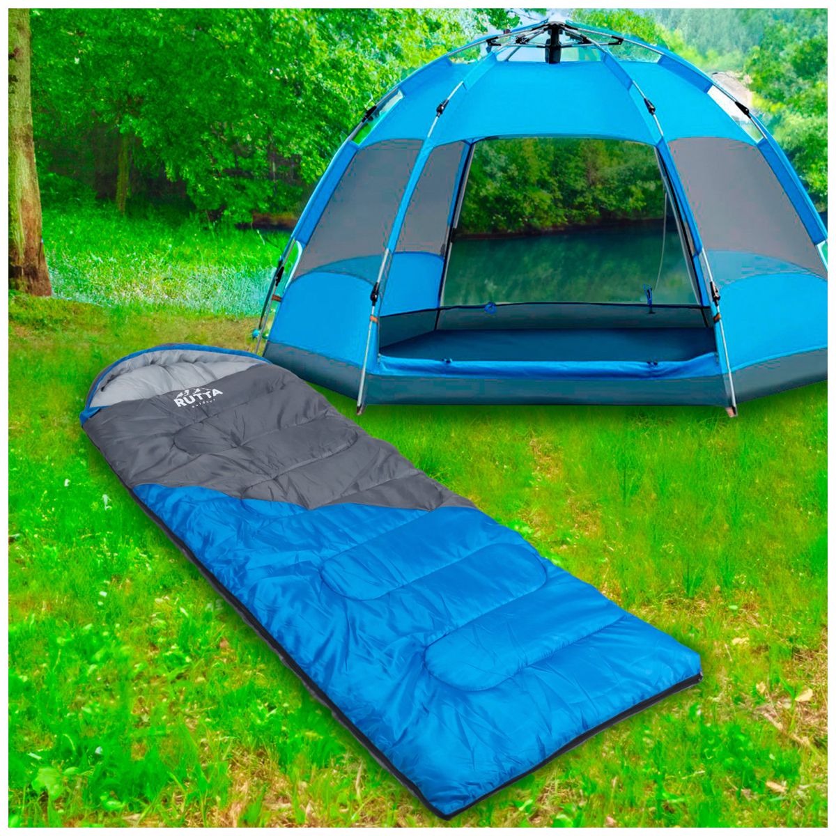 RUTTA - Saco De Dormir 300 Gr Bicolor