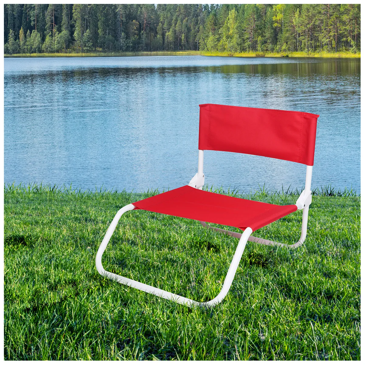 RUTTA - Silla de Descanso Plegable Rojo