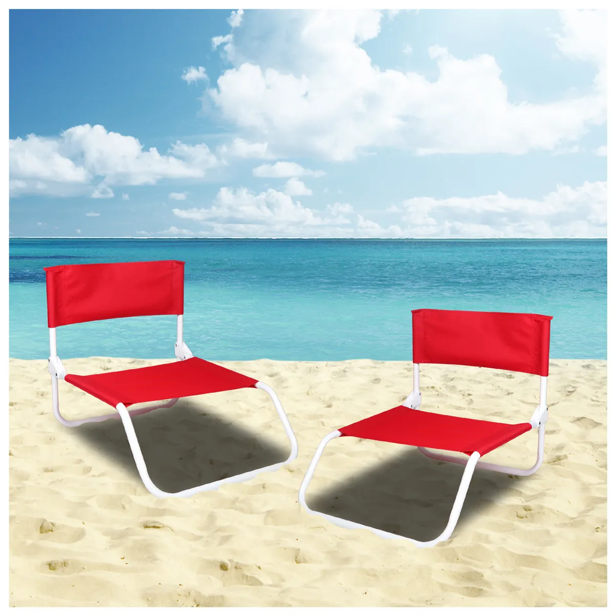 RUTTA - Silla de Descanso Plegable Rojo