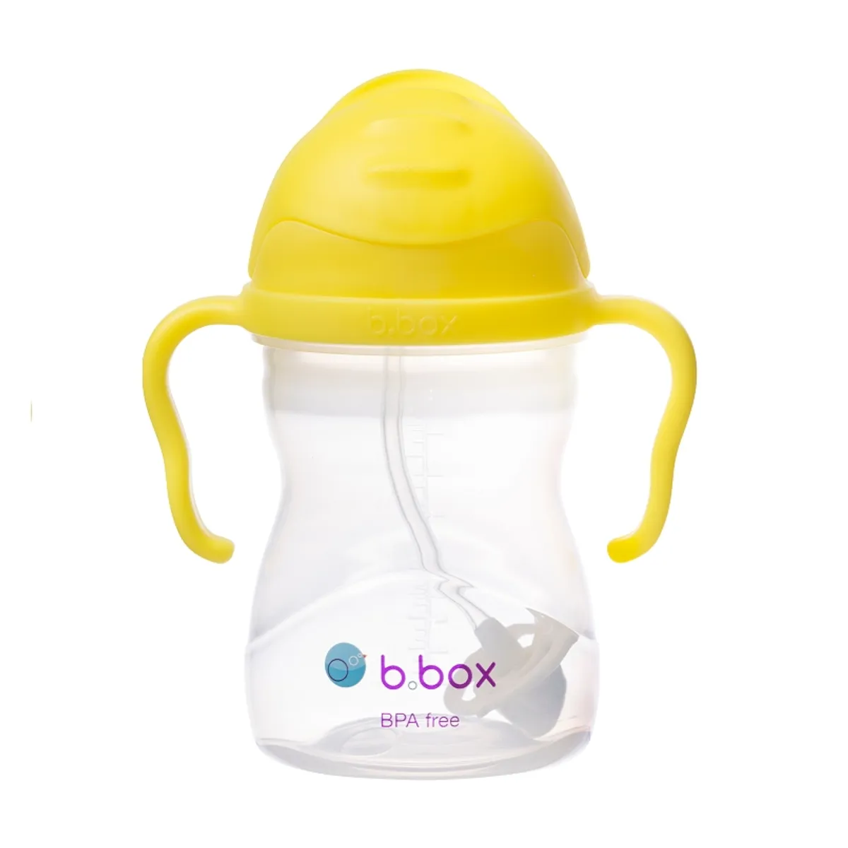 B BOX - Vaso Sippy Antiderrame Bombilla 360° Lemon