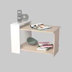 INVAL - Mesa de Centro Arena-Blanco 45 cm x 66 cm x 62 cm MCS13206