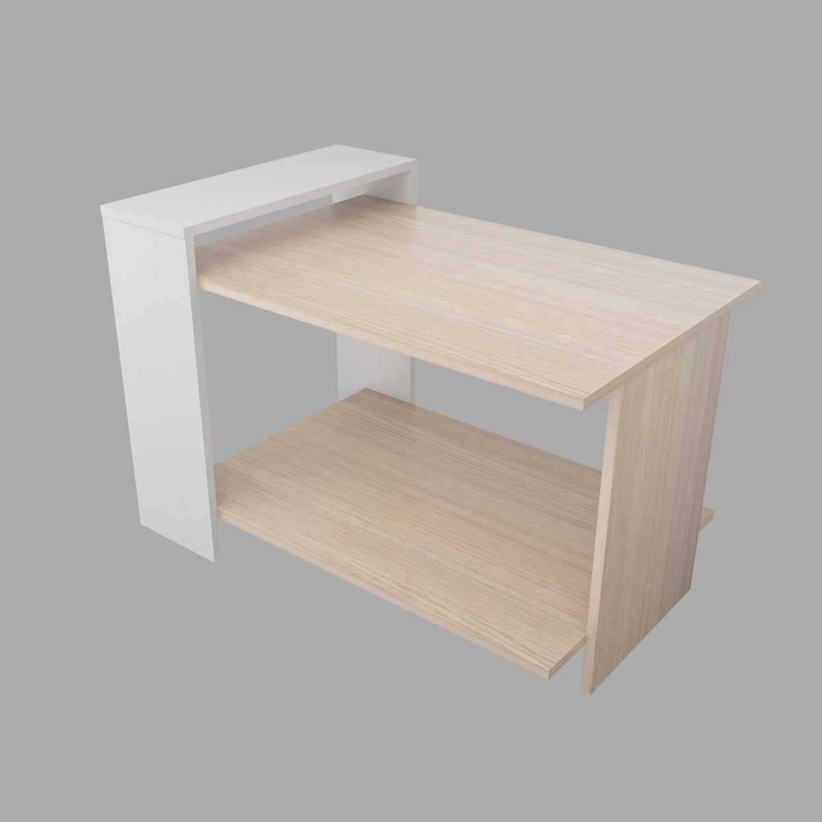 INVAL - Mesa de Centro Arena-Blanco 45 cm x 66 cm x 62 cm MCS13206