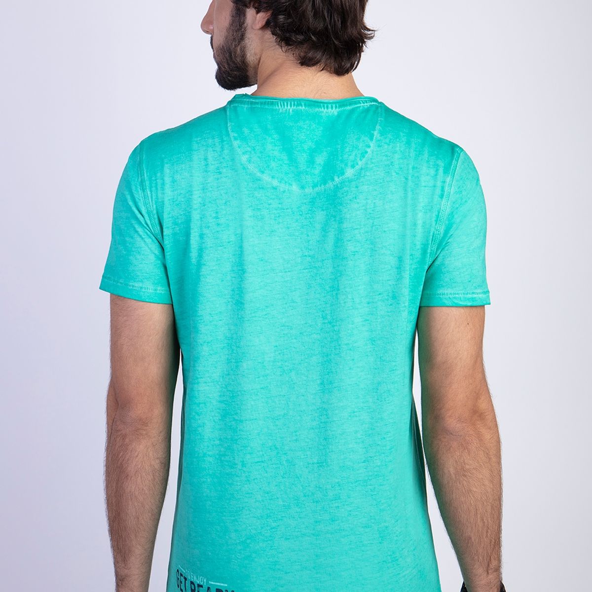 FEROUCH - Polera Dirty Wash Seatle Verde Ferouch