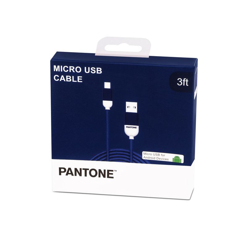 OEM - Cable De Datos Micro USB 1 MT Pantone High Speed Azul - Azul