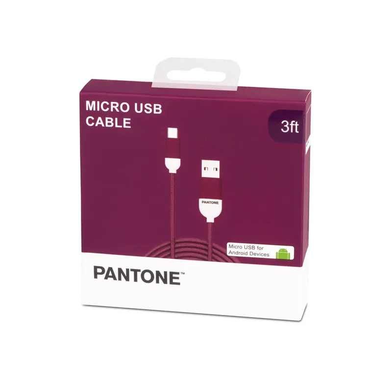 OEM - Cable de Datos Micro USB 1 MT Pantone High Speed Morado