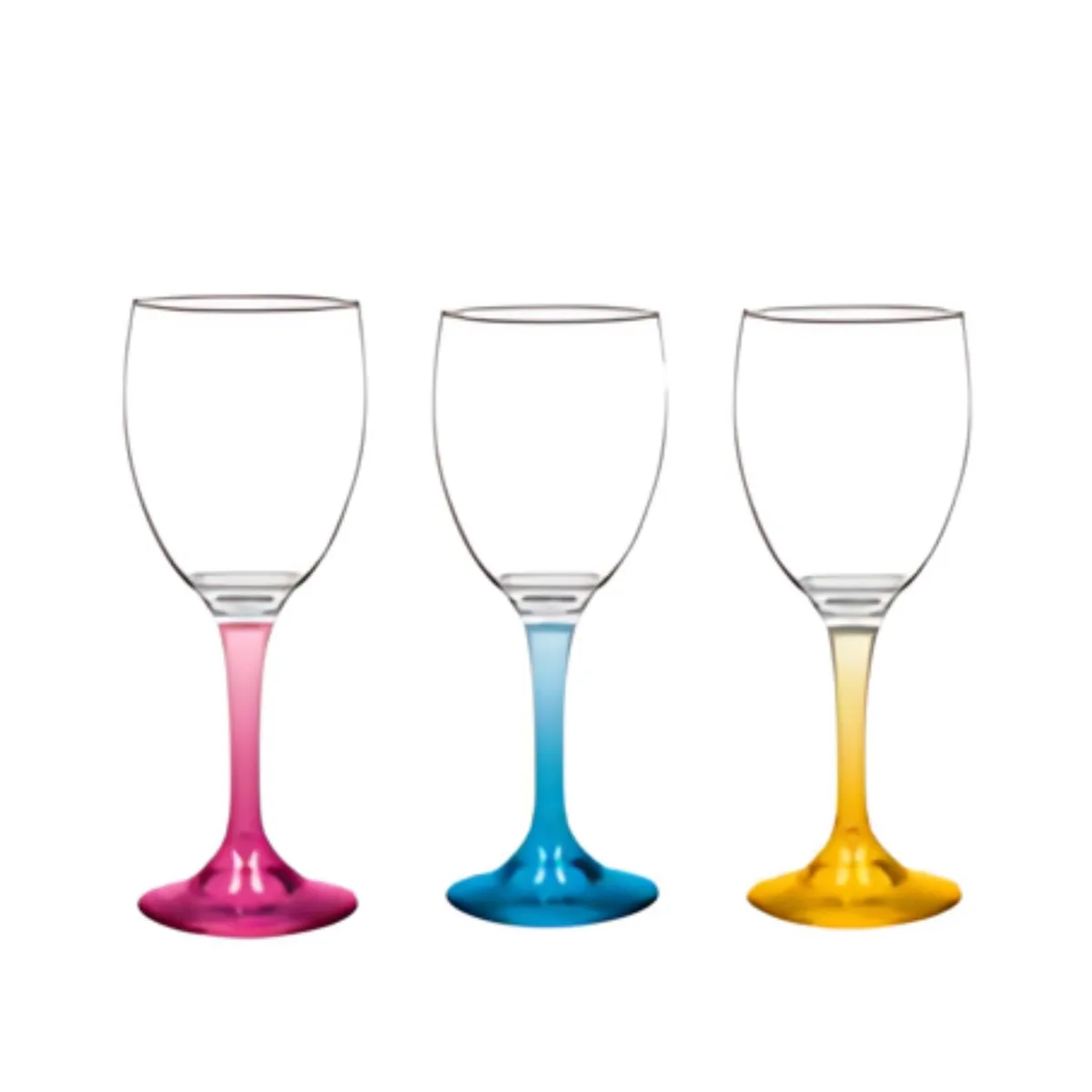 CRISTAR - Set 6 Copas Vino + 6 Copas Champaña Versalles Pie Color Cristar