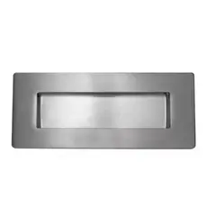 GENERICO - 4 Asa Rectangular Embutida Puerta Closet Acero 120mm X 50mm