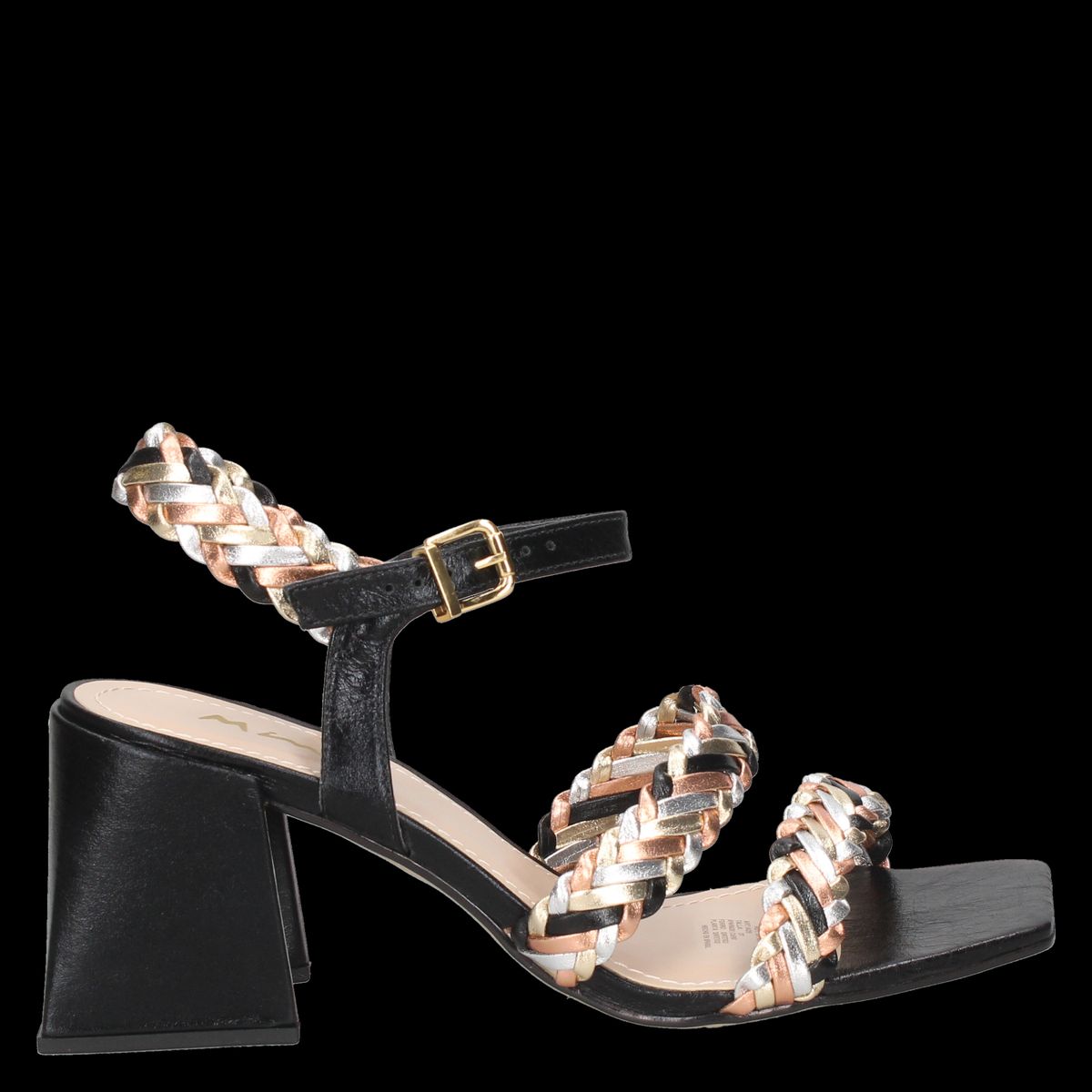 MINGO - Sandalia Casual Mujer Negro Mingo