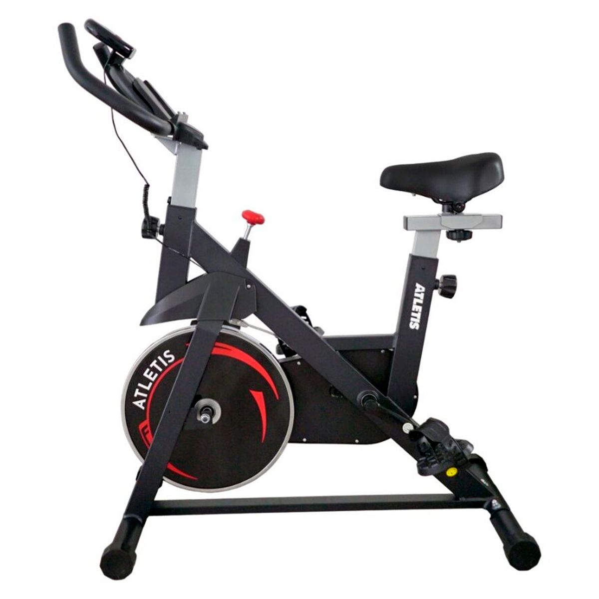 ATLETIS - Bicicleta Spinning Atletis K100 Volante de Inercia 6 Kg Rojo