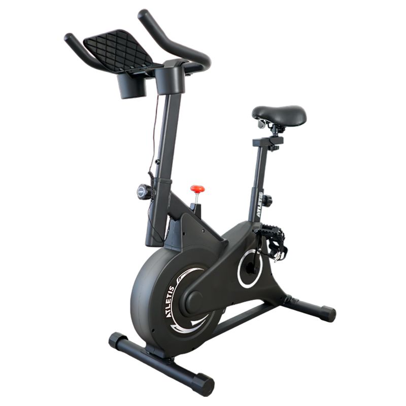 ATLETIS - Bicicleta Spinning Atletis L100 Volante de Inercia 6Kg Gris