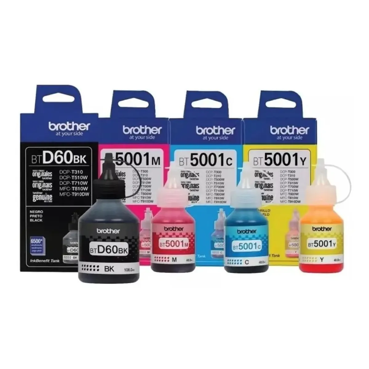 BROTHER - Pack tinta brother BTD60BK BT5001x3