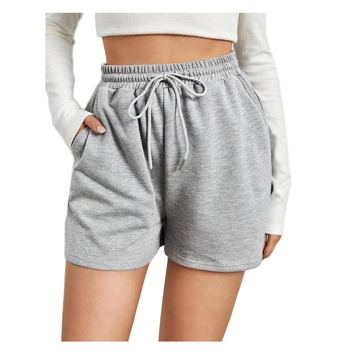 GARSIL - x3 Short De Algodón Corto Deportivo Para Mujer Con Bolsillos y Agarre