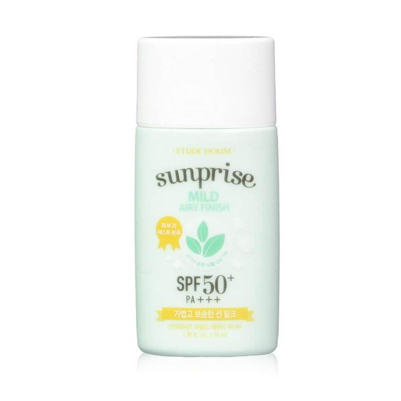 ETUDE HOUSE - Protector Solar Coreano Sunprise Mild Airy Finish Sun Milk SPF 50.