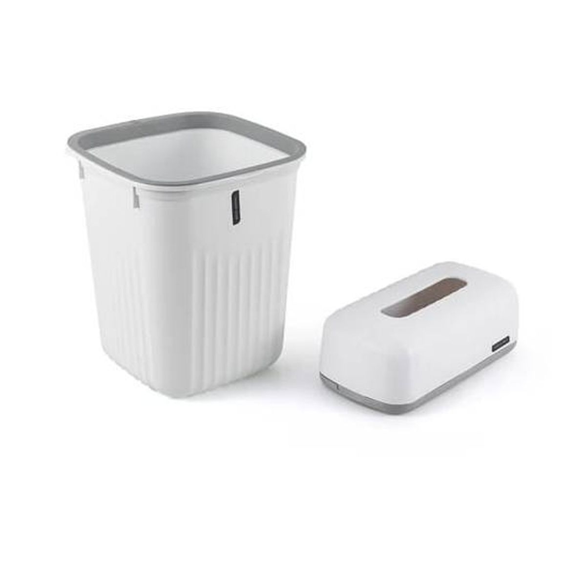 GENERICO - Juego Para Baño 6 Piezas Accesorio Bathroom Cuadrado Blanco