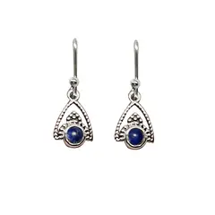 ANDREA COGGIOLA JOYAS - Aros Siddhi Lapislázuli Plata Fina 925