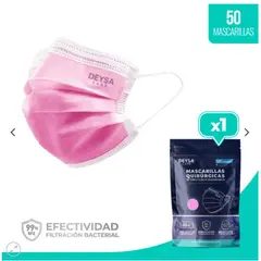 DEYSA CARE - Mascarillas Triple Pliegue - 1 Env. Resellable – Rosado