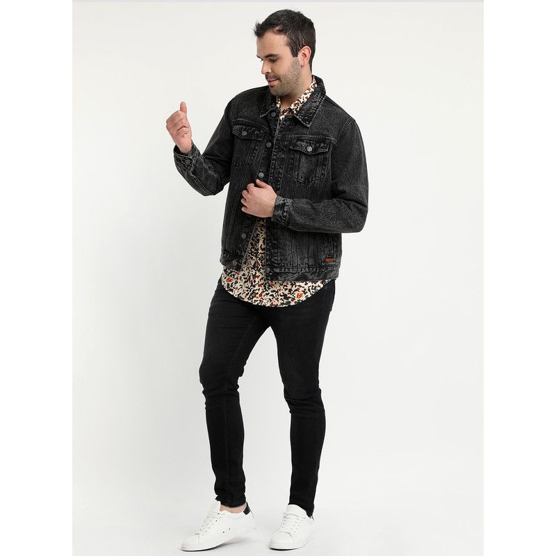 POTROS - Chaqueta Denim Negro POTROS