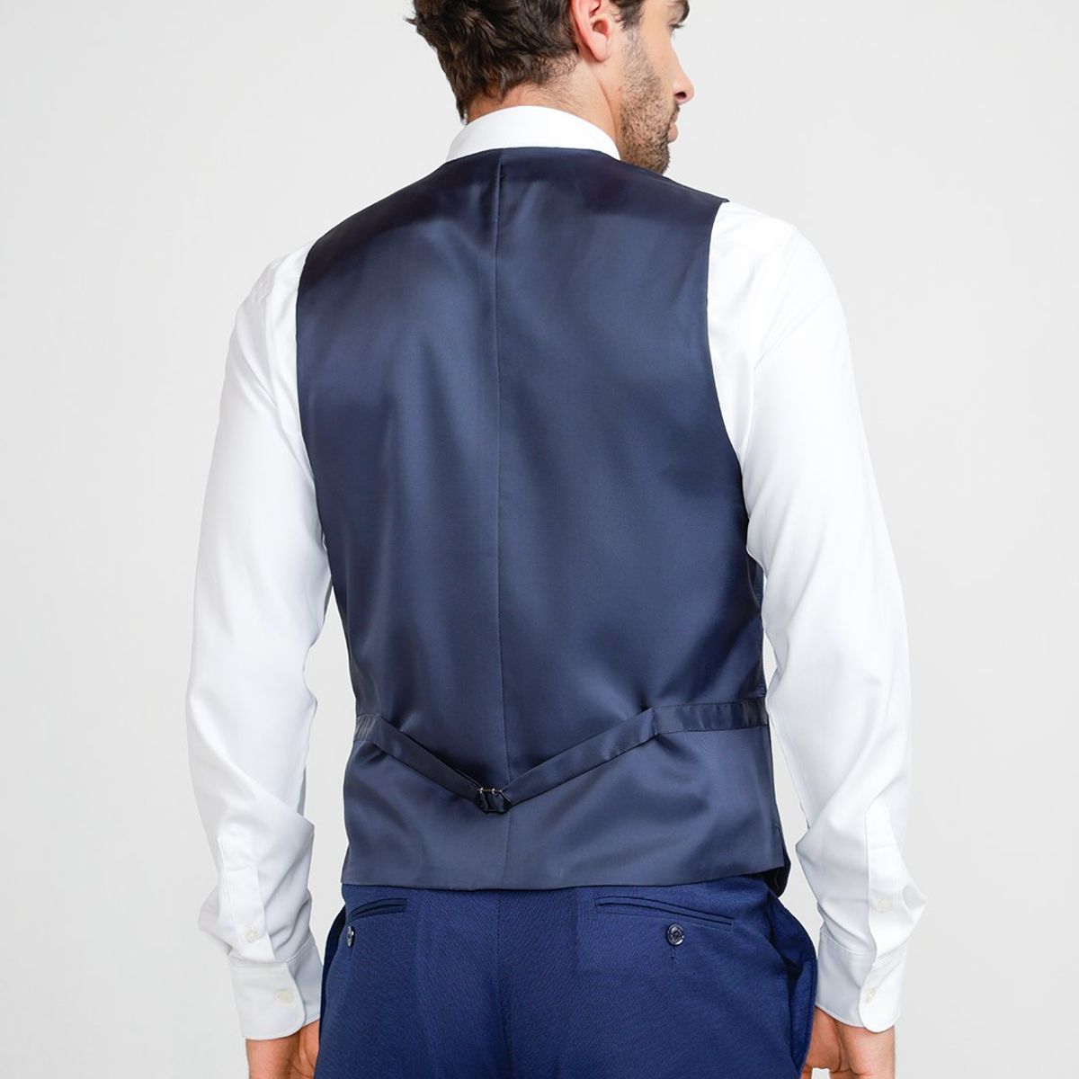 PERRY ELLIS - Gilet Formal Hombre Azul Medio