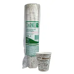 GENERICO - Vaso Polipapel Con Diseño 8oz 240ml 50 unidades