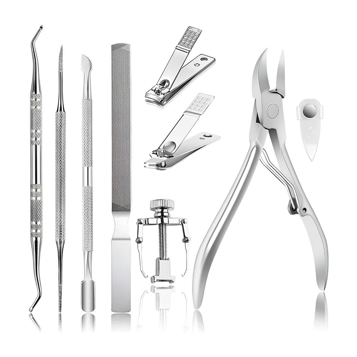 GENERICO - Set De Pedicura 9 Herramientas Para Uñas Encarnadas