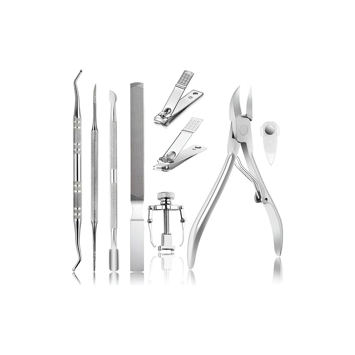 GENERICO - Set De Pedicura 9 Herramientas Para Uñas Encarnadas