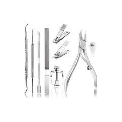 GENERICO - Set De Pedicura 9 Herramientas Para Uñas Encarnadas