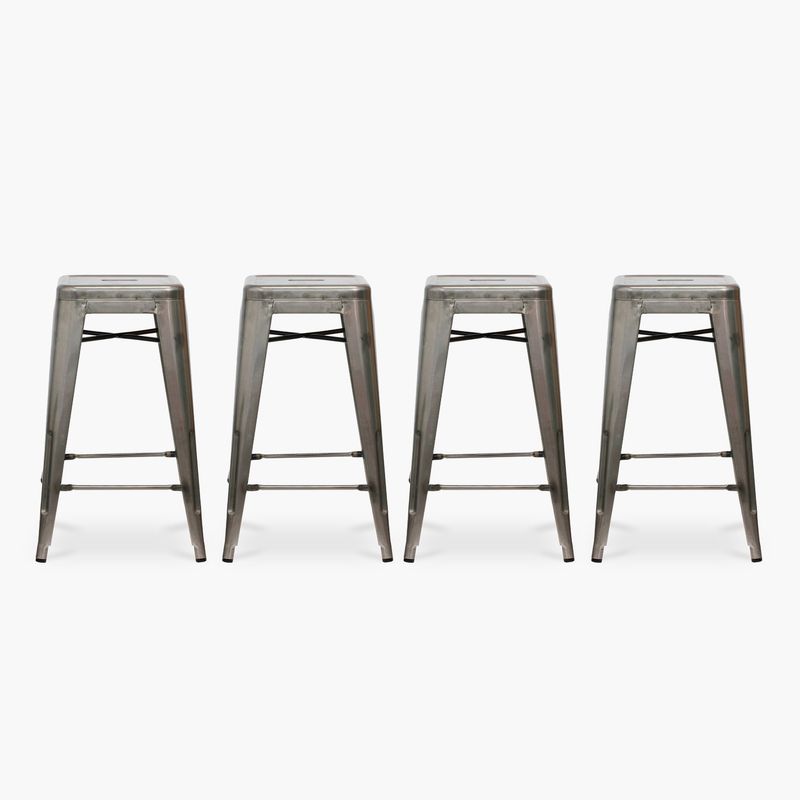 FORM DESIGN - Pack 4 Taburetes Tolix 67 Asiento Metal Metal Form