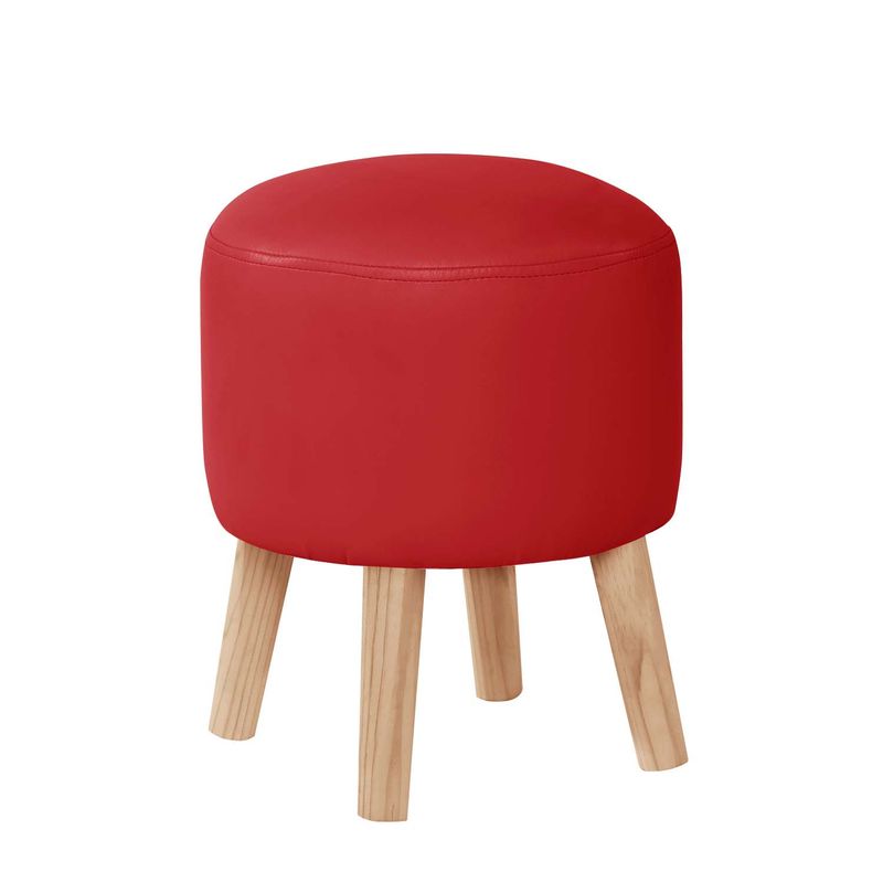 LATAM HOME - POUF NANTES PU  ROJO