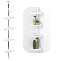 GENERICO - Esquinero De Ducha Multi-uso 4 Repisas Ajustable Baño
