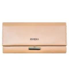RIVIERA - Billetera ecocuero Beige