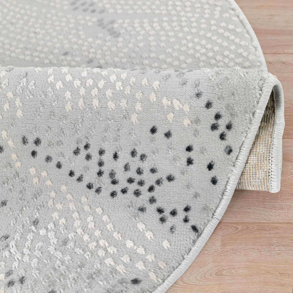 MODA ALFOMBRAS - Alfombra Redonda Babil Gris 240 X 240 Cm