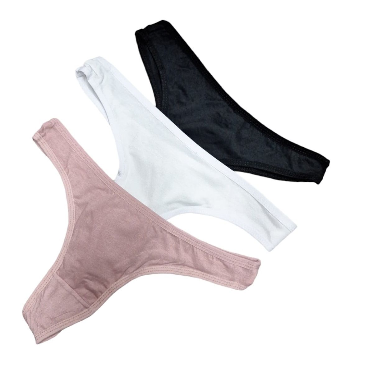 GARSIL - Pack 4 Calzon Colales Para Mujer De Algodón Elasticado Liso.