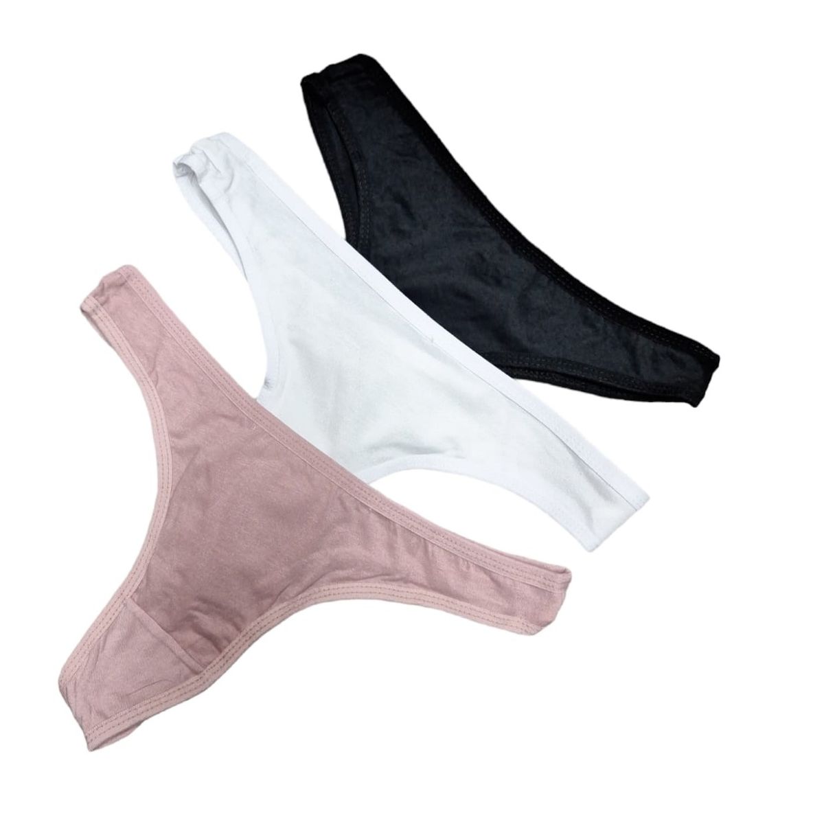 GARSIL - Pack 4 Calzon Colales Para Mujer De Algodón Elasticado Liso.