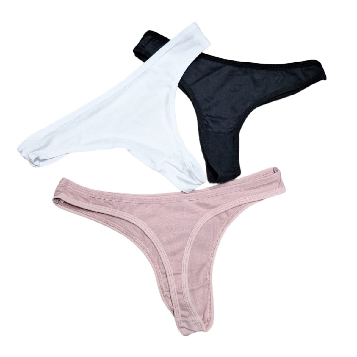 GARSIL - Pack 4 Calzon Colales Para Mujer De Algodón Elasticado Liso.