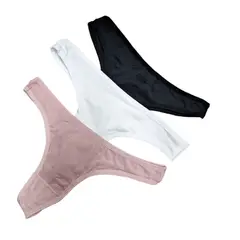 GARSIL - Pack 4 Calzon Colales Para Mujer De Algodón Elasticado Liso.