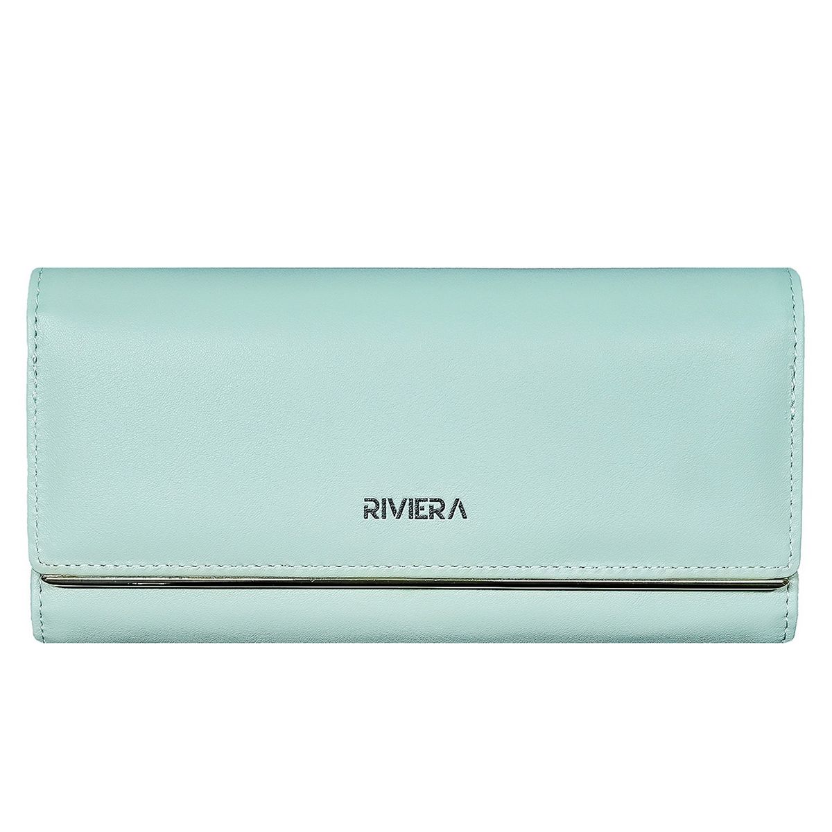 RIVIERA - Billetera ecocuero  Riviera  Verde Menta