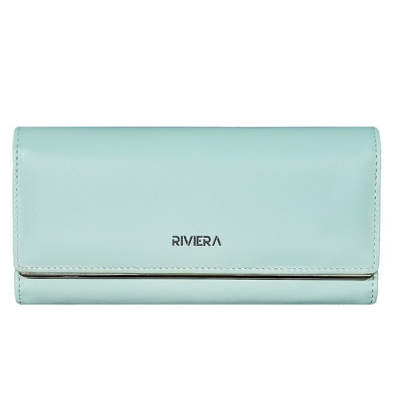 RIVIERA - Billetera ecocuero  Riviera  Verde Menta