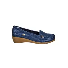 DEGAS - Mocasín Cuero Helen Azul