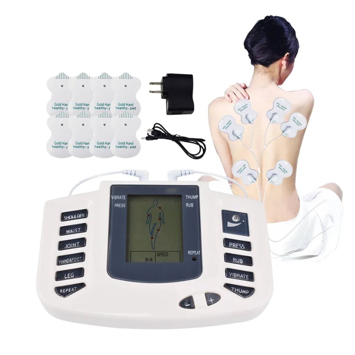 GENERICO - Estimulador muscular eléctrico Ems Masajeador