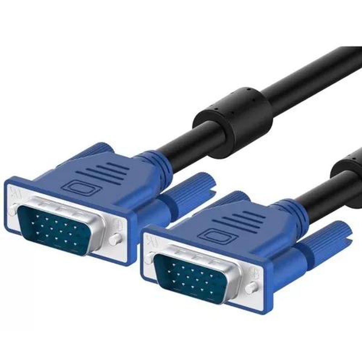 GENERICO - Cable Vga Macho - Macho Proyector Monitor Nucleos De Ferrita 1 . 8m