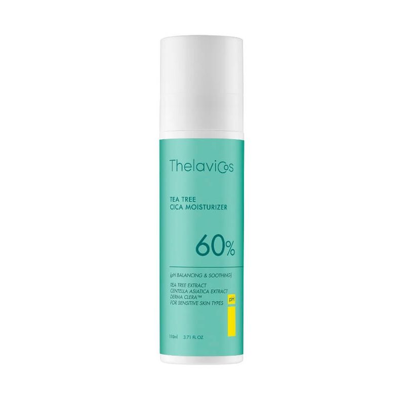THELAVICOS - Crema Facial Coreana Teatree CICA 60 Moisturizer Astringente.
