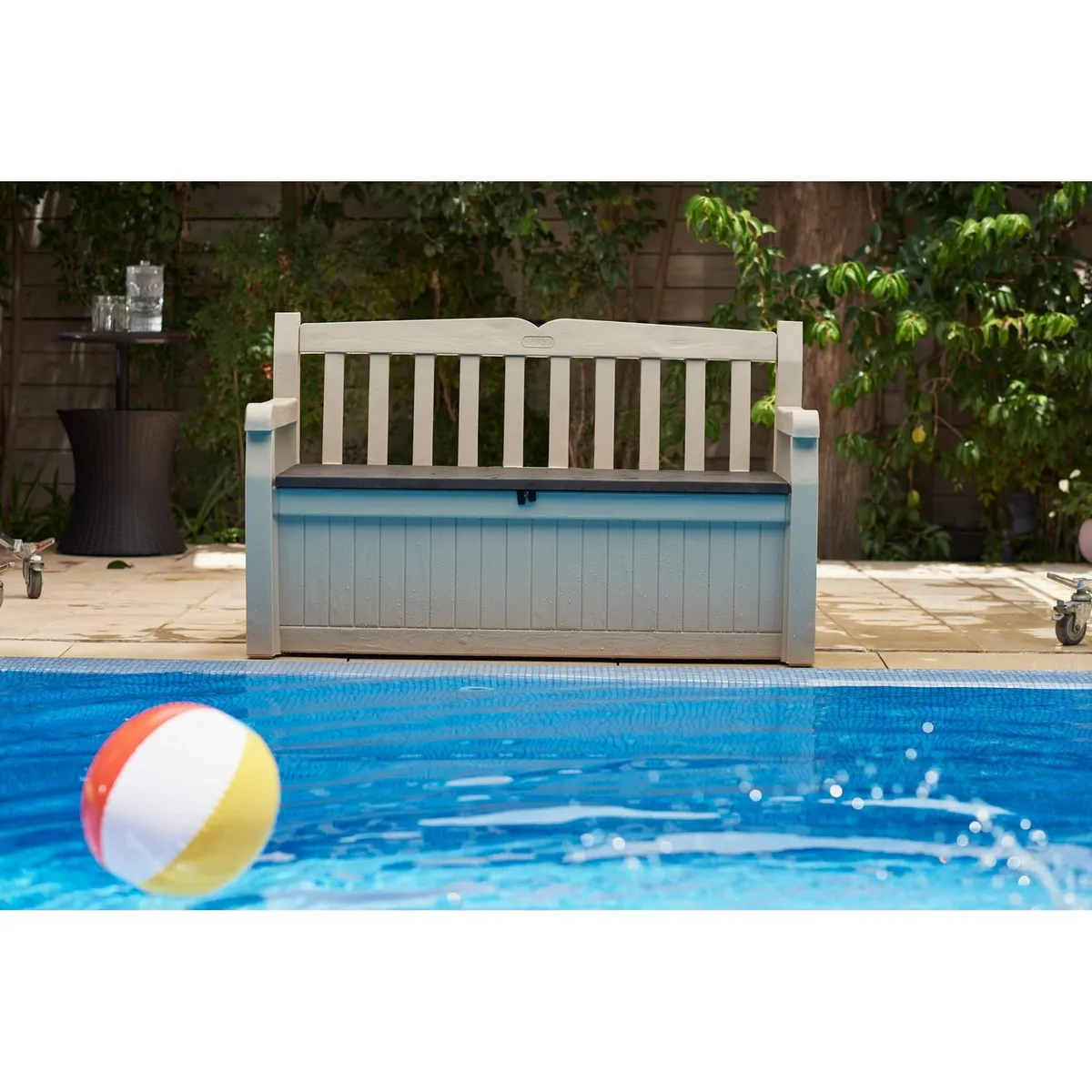KETER - Banco Para Jardín Con Almacenamiento Eden Bench - Beige