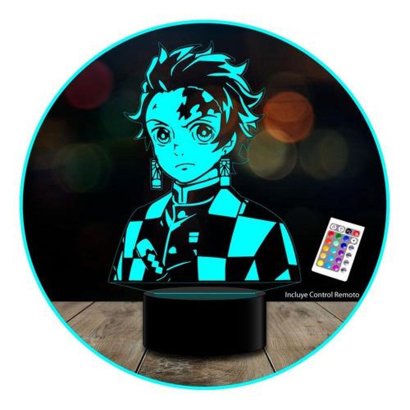 GENERICO - Lampara 3d Tanjiro Demon Slayer: Kimetsu No Yaiba Mod 2