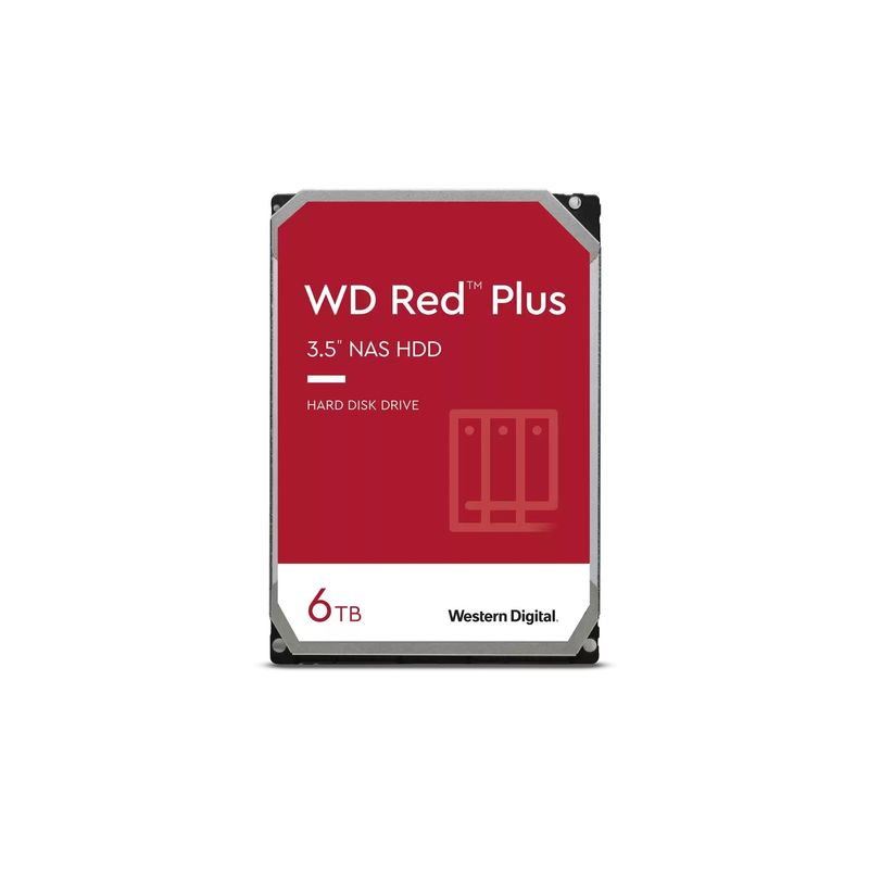 WESTERN DIGITAL - Disco duro WD Red Plus NAS 6TB 5640rpm SATA 256MB WESTERN DIGITAL
