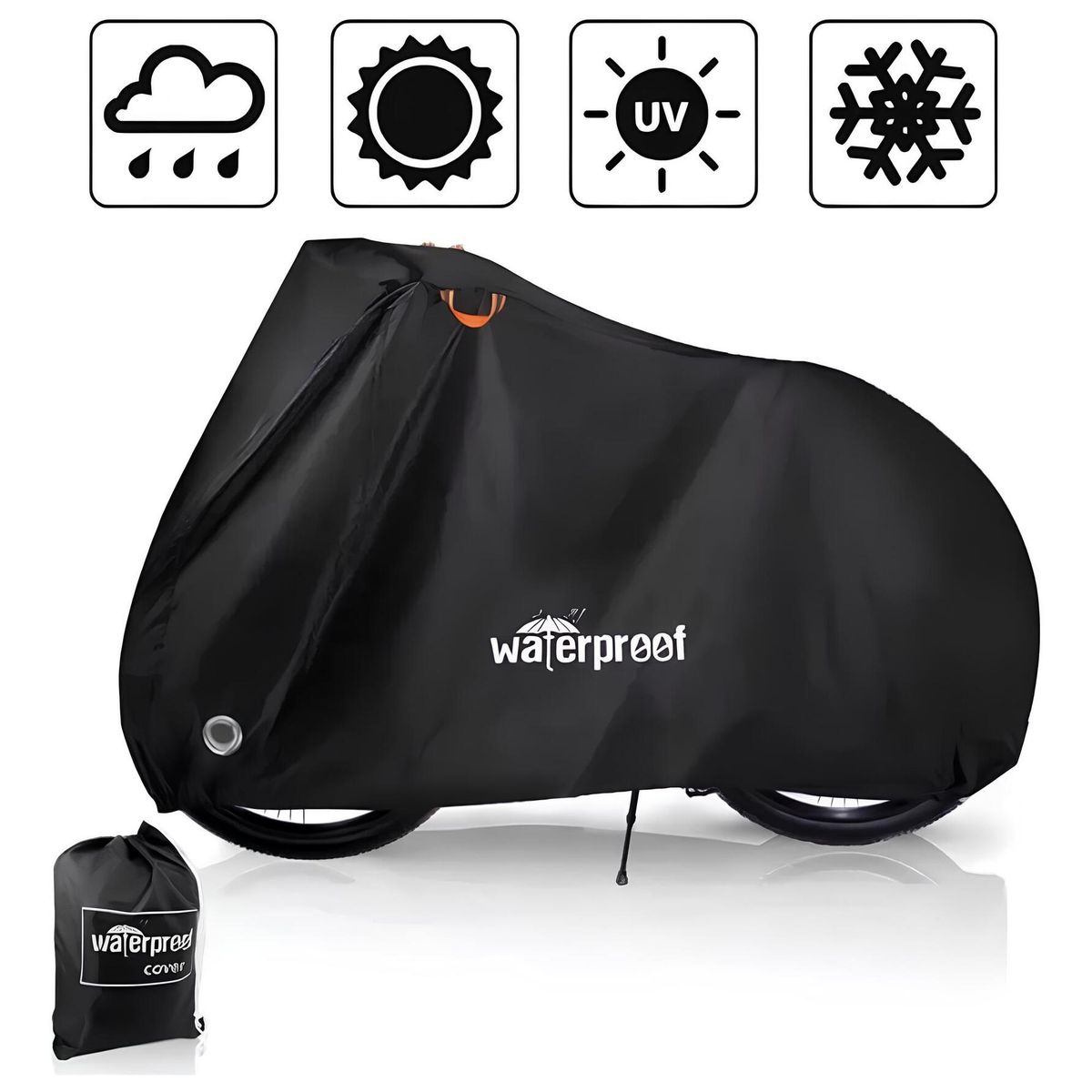 GENERICO - Carpa Funda Cobertor Para Bicicleta Impermeable 110 X 200cm