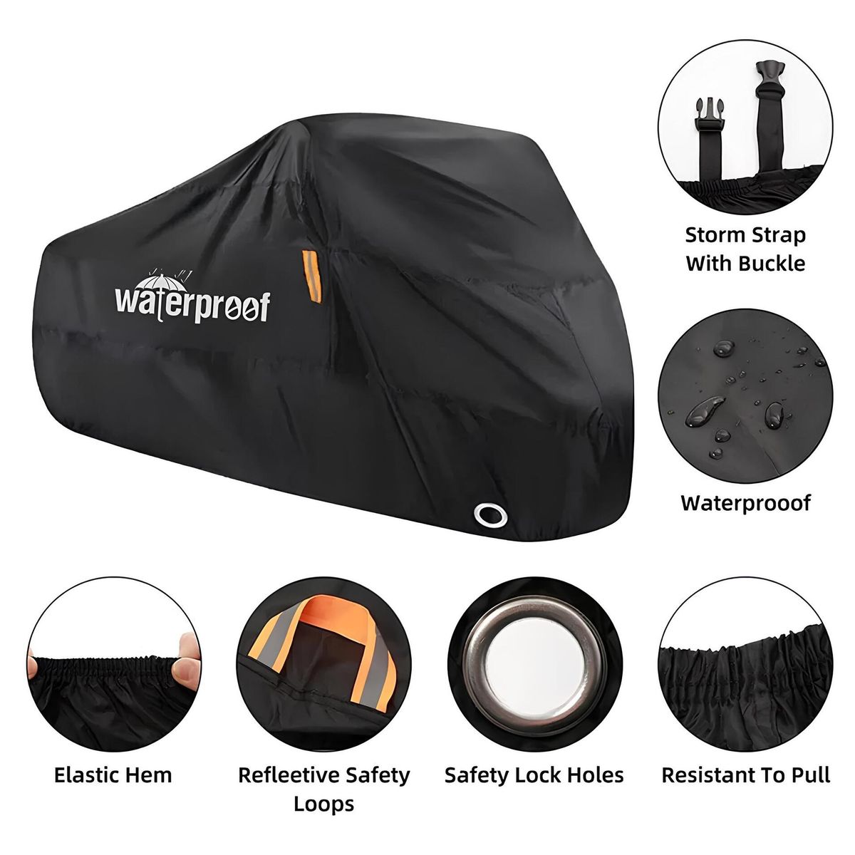 GENERICO - Carpa Funda Cobertor Para Bicicleta Impermeable 110 X 200cm
