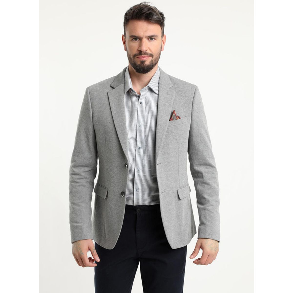 MCGREGOR - Blazer soho de punto Gris MCGREGOR