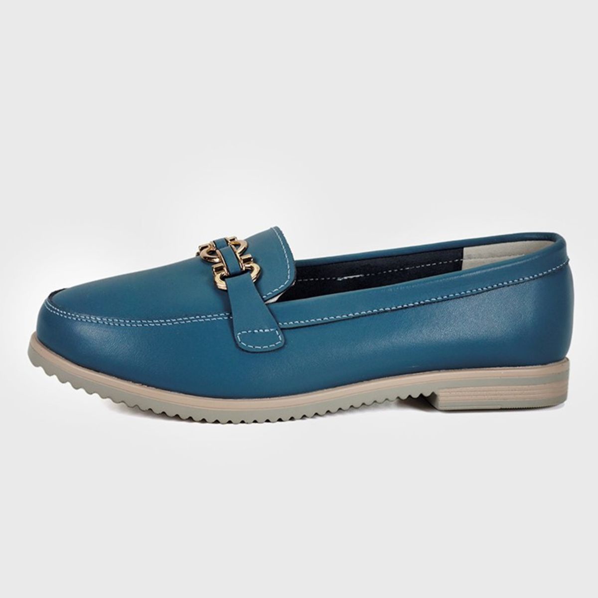 DEGAS - Mocasín Cuero Isabella Azul DEGAS